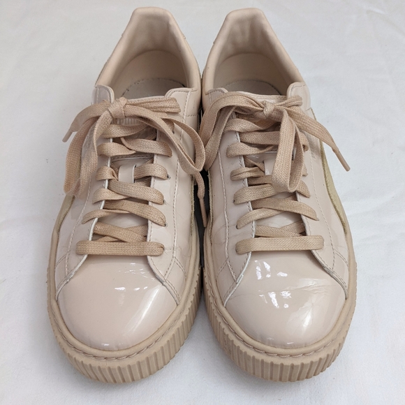 Puma Basket Nude Patent Sneakers SZ 9 - Picture 6 of 7